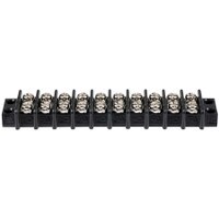 Barrier Strip 10 Pole Double Row 20 Amp